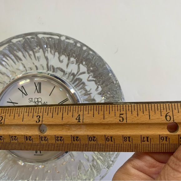 Studio Nova Quartz Clock Leaded Crystal Germany - Picture 10 of 12